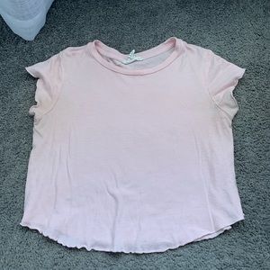 forever 21 pale pink crop top